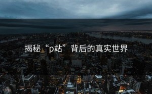 揭秘“p站”背后的真实世界