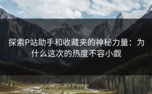 探索P站助手和收藏夹的神秘力量：为什么这次的热度不容小觑