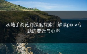 从随手浏览到深度探索：解读pixiv专题的变迁与心声