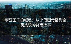 麻豆国产的崛起：从小范围传播到全民热议的背后故事