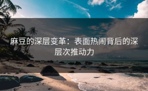 麻豆的深层变革：表面热闹背后的深层次推动力