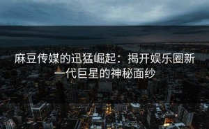 麻豆传媒的迅猛崛起：揭开娱乐圈新一代巨星的神秘面纱