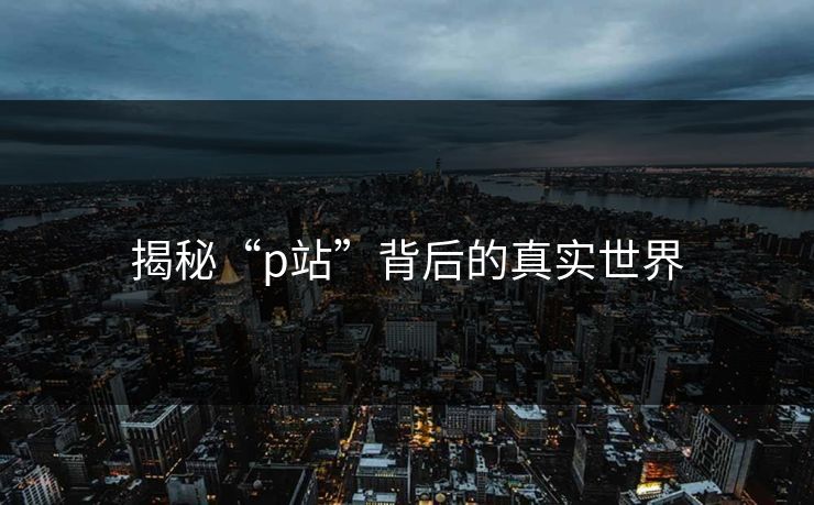 揭秘“p站”背后的真实世界 揭秘“p站”背后的真实世界